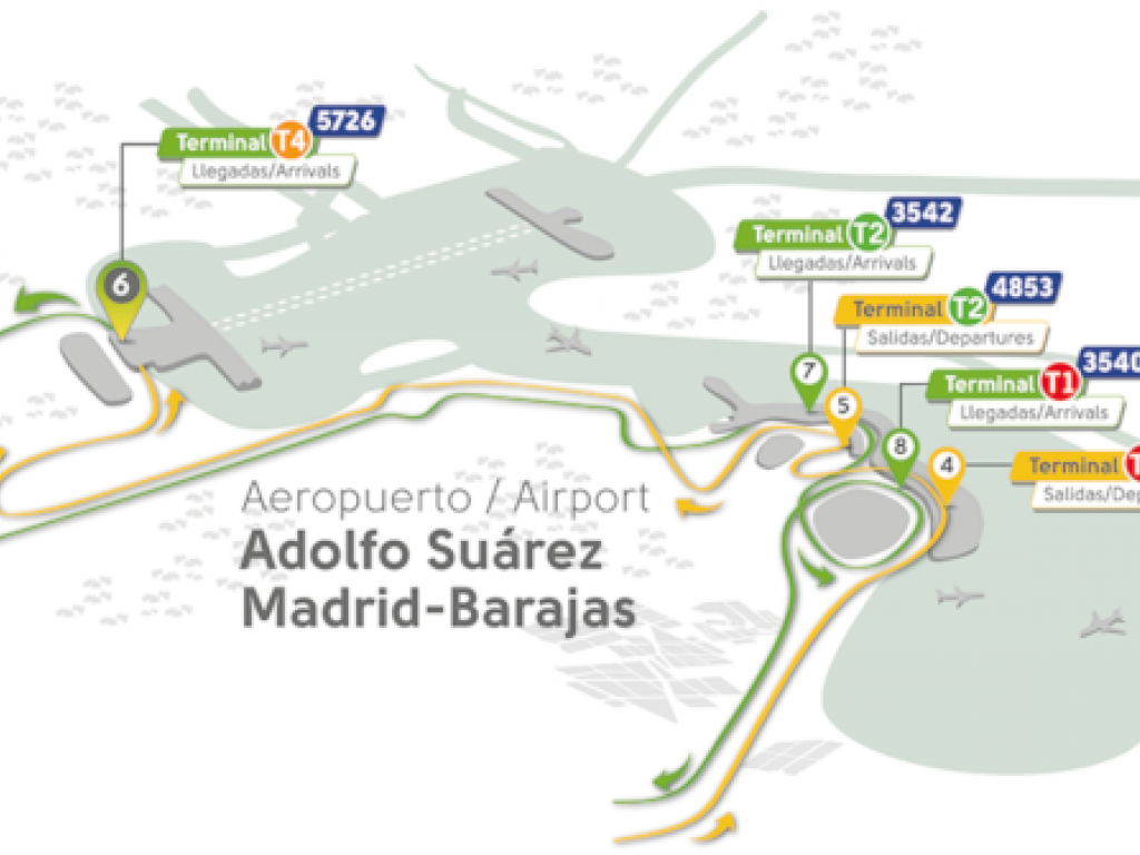 Alsa en las llegadas de la T4 del aeropuerto de Madrid-Barajas